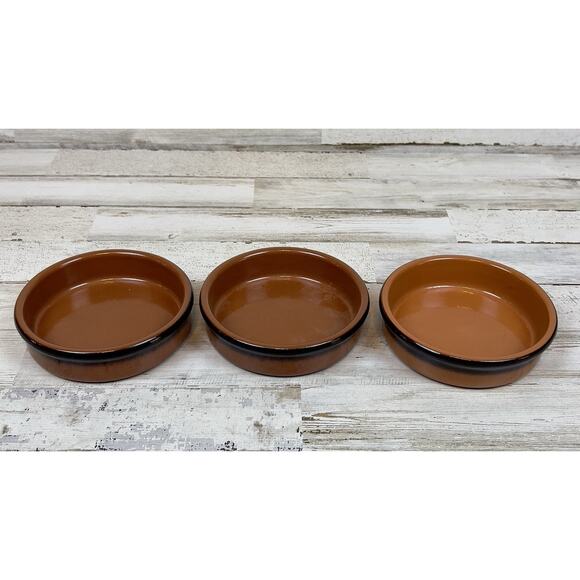 Arbresa Multiuse Clay Dish Set (3), Terra Cotta Spanish Pottery, Stackable - Picture 1 of 7